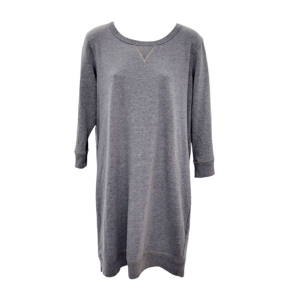 2/$20 Gap Plain Grey Top Blouse 80% Cotton Size: M